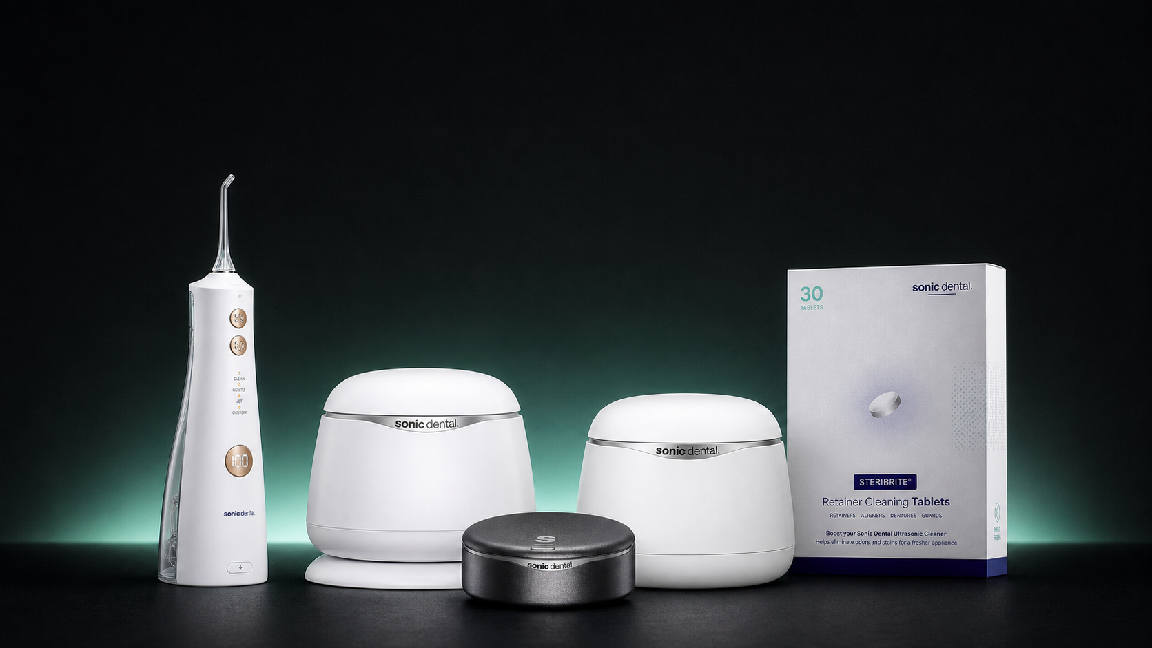 Sonic Dental prodotti per l'igiene orale, detergenti e Steribrite tablets
